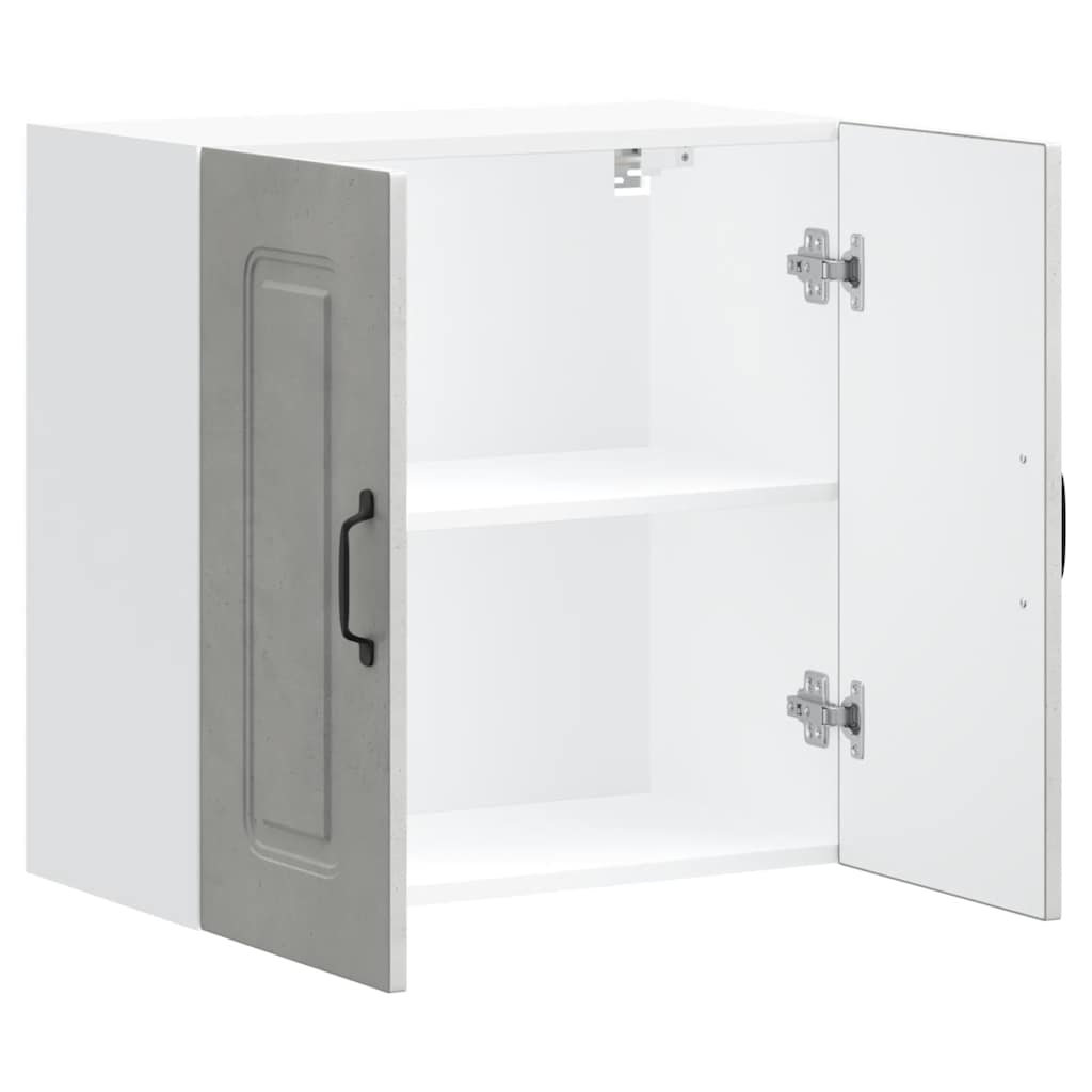vidaXL Kitchen Wall Cabinet "Kalmar" Concrete Grey Engineered Wood