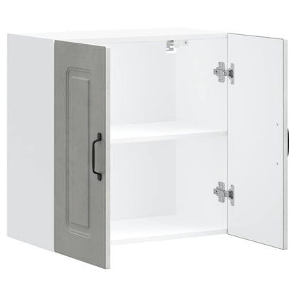 vidaXL Kitchen Wall Cabinet "Kalmar" Concrete Grey Engineered Wood