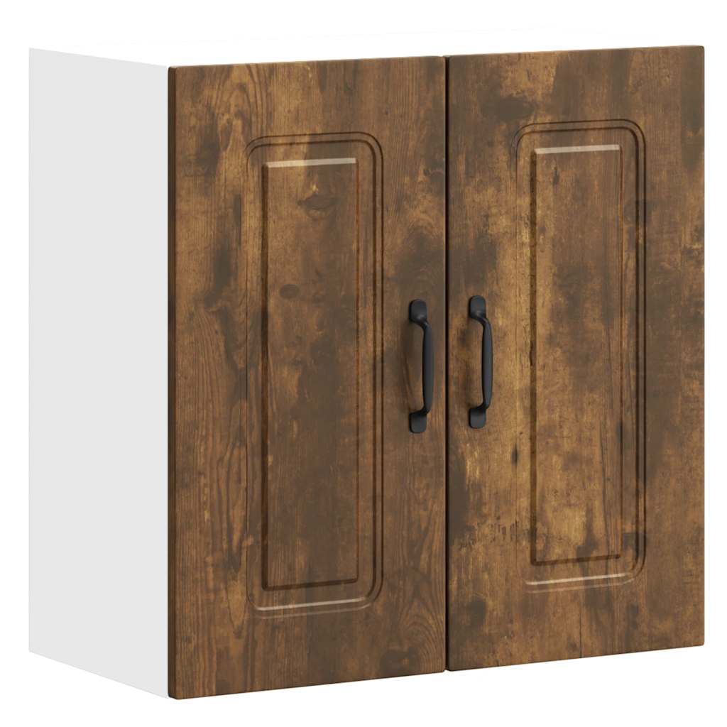 vidaXL Kitchen Wall Cabinet "Kalmar" Smoked Oak Engineered Wood