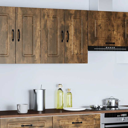 vidaXL Kitchen Wall Cabinet "Kalmar" Smoked Oak Engineered Wood