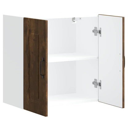 vidaXL Kitchen Wall Cabinet "Kalmar" Smoked Oak Engineered Wood