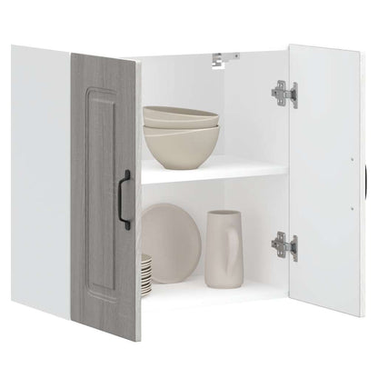 vidaXL Kitchen Wall Cabinet "Kalmar" Grey Sonoma Engineered Wood