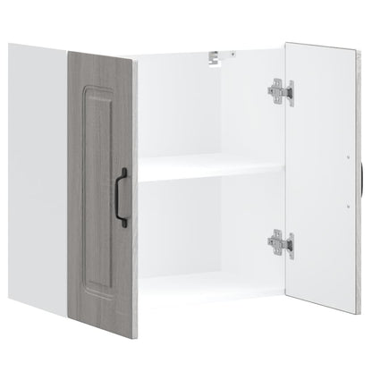 vidaXL Kitchen Wall Cabinet "Kalmar" Grey Sonoma Engineered Wood