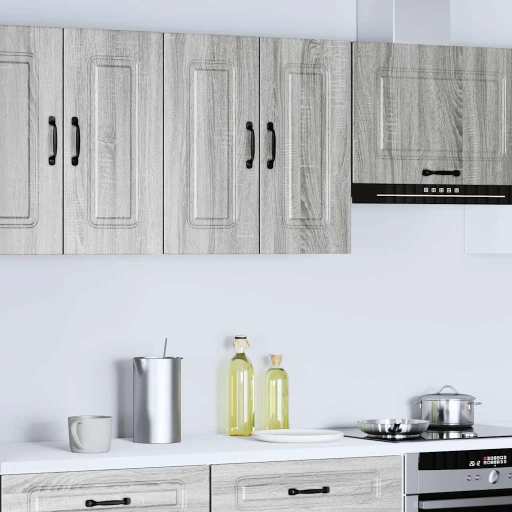 vidaXL Kitchen Wall Cabinet "Kalmar" Grey Sonoma Engineered Wood