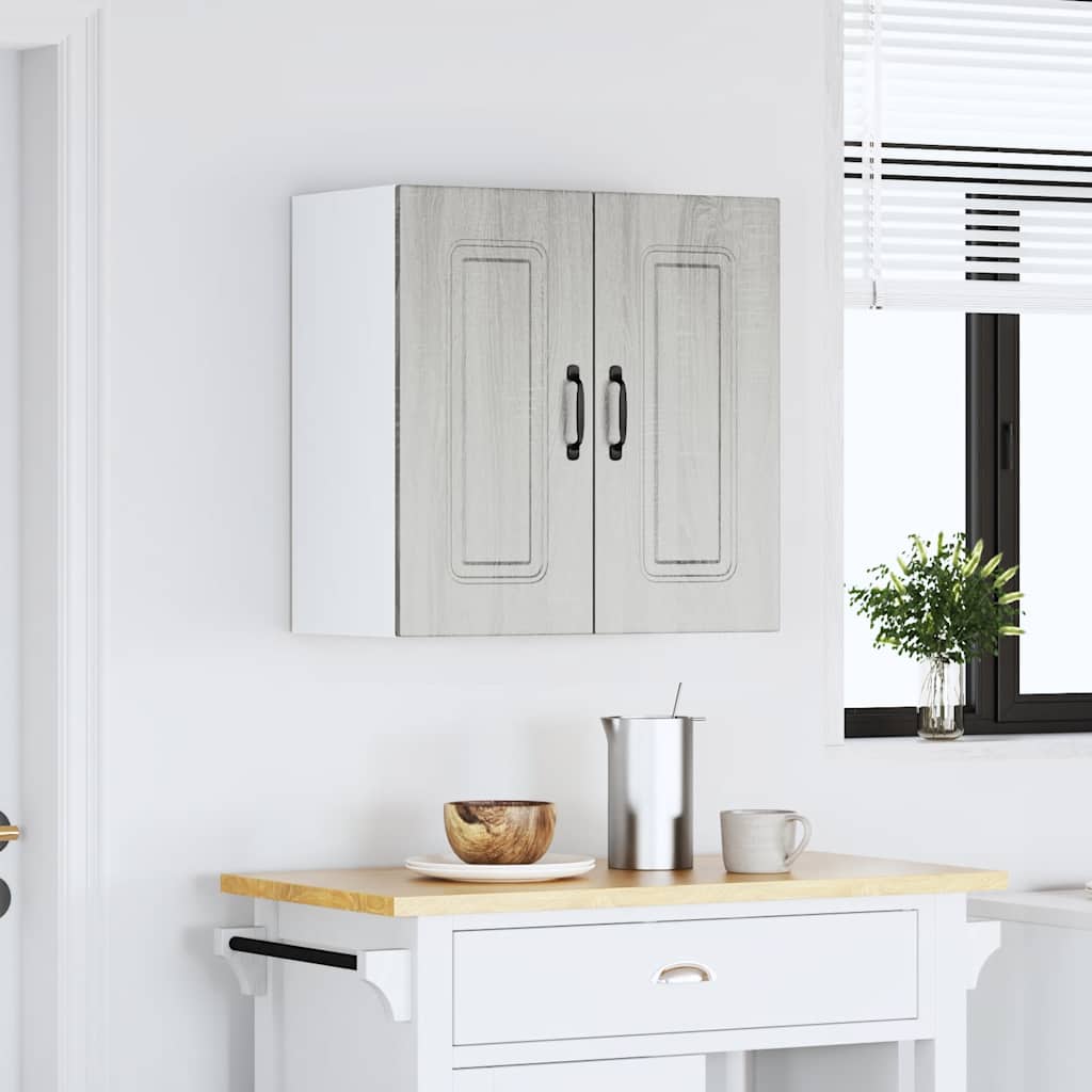 vidaXL Kitchen Wall Cabinet "Kalmar" Grey Sonoma Engineered Wood