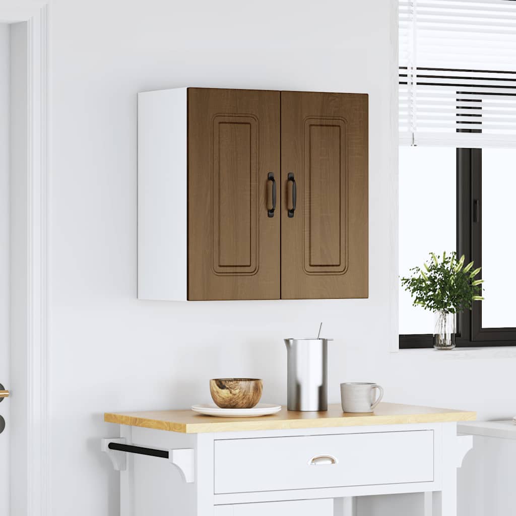 vidaXL Kitchen Wall Cabinet "Kalmar" Brown Oak Engineered Wood