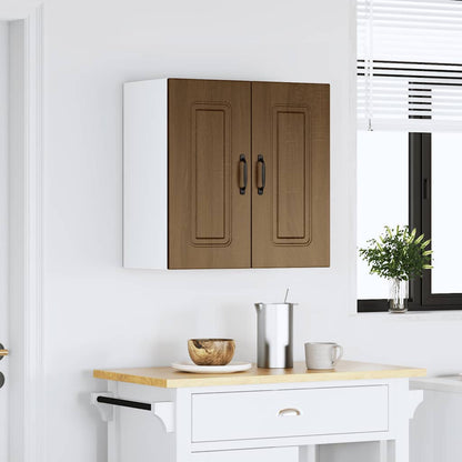 vidaXL Kitchen Wall Cabinet "Kalmar" Brown Oak Engineered Wood