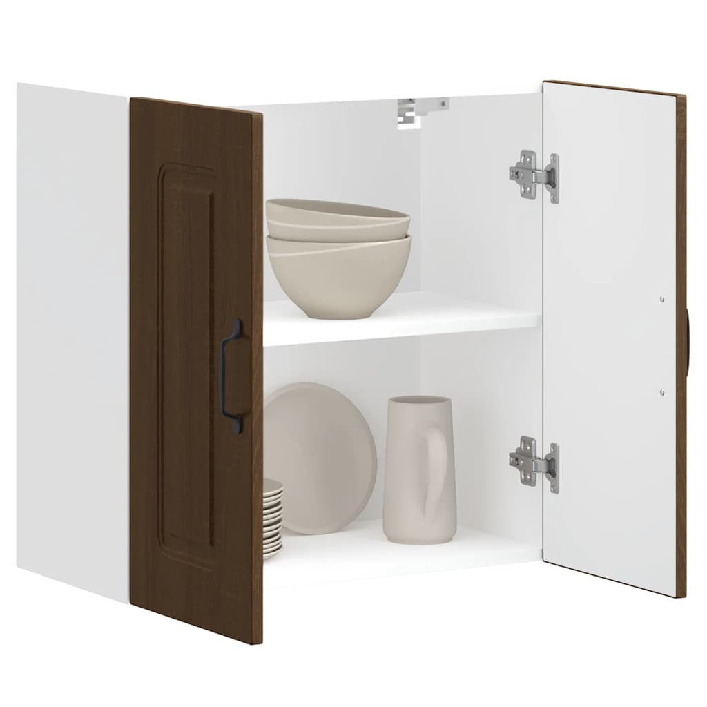vidaXL Kitchen Wall Cabinet "Kalmar" Brown Oak Engineered Wood