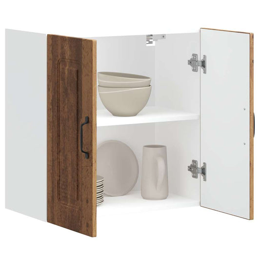 vidaXL Kitchen Wall Cabinet "Kalmar" Old Wood Engineered Wood