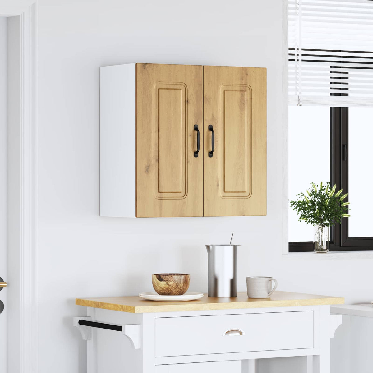 vidaXL Kitchen Wall Cabinet "Kalmar" Artisan Oak Engineered Wood