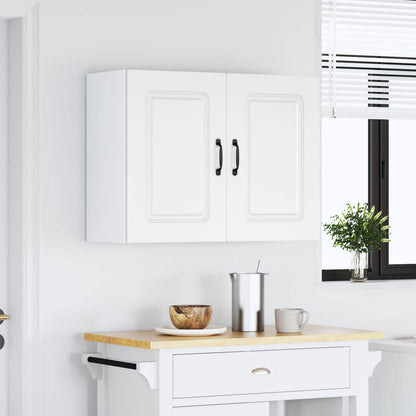 vidaXL Kitchen Wall Cabinet "Kalmar" White Engineered Wood