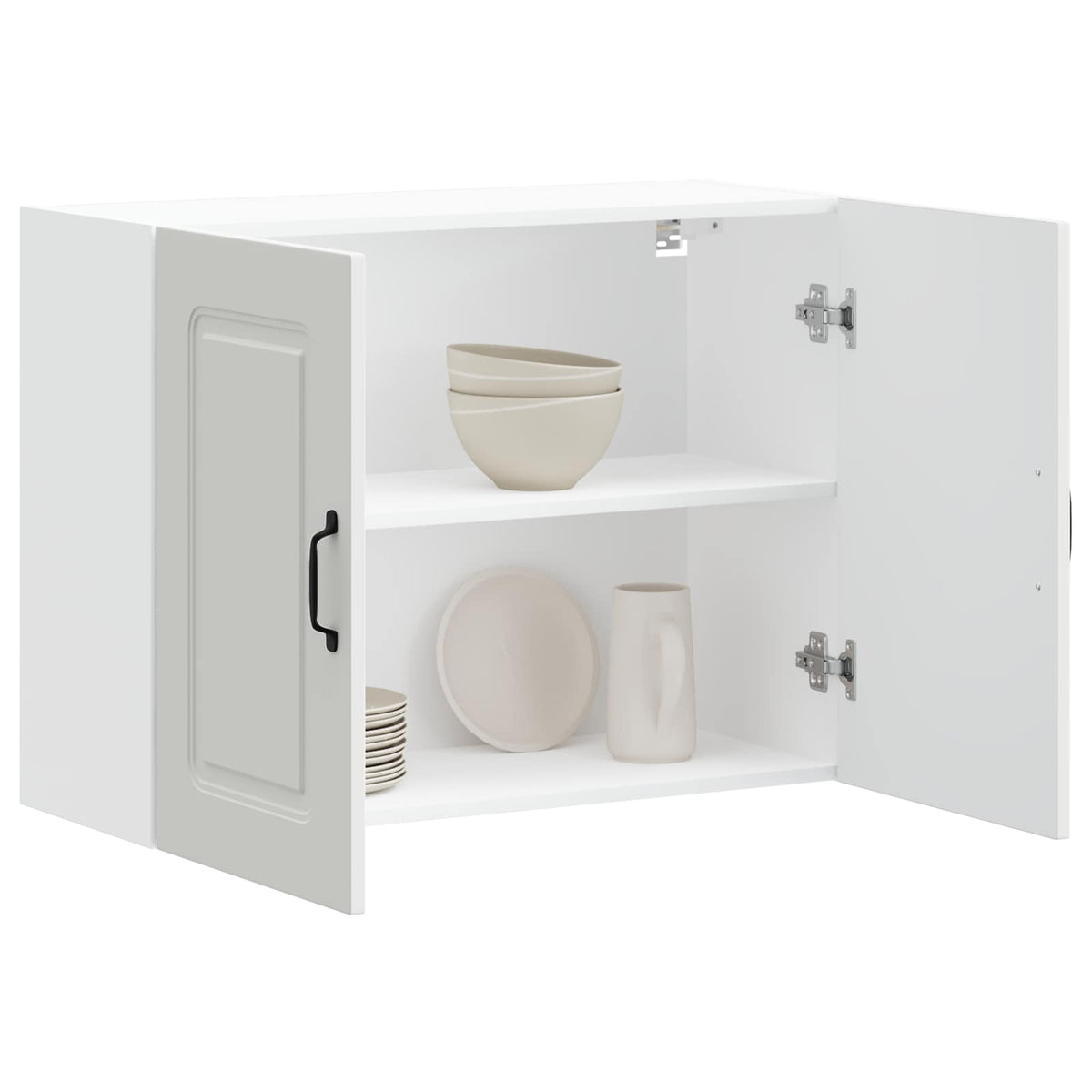vidaXL Kitchen Wall Cabinet "Kalmar" White Engineered Wood