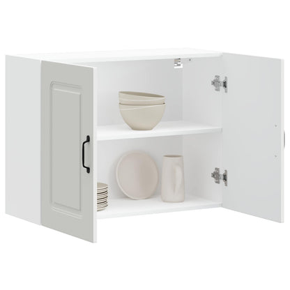 vidaXL Kitchen Wall Cabinet "Kalmar" White Engineered Wood