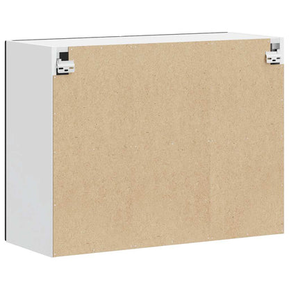 vidaXL Kitchen Wall Cabinet Kalmar Black Engineered Wood