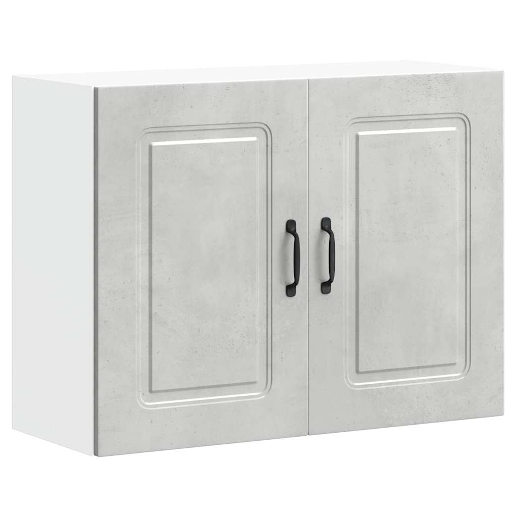 vidaXL Kitchen Wall Cabinet "Kalmar" Concrete Grey Engineered Wood