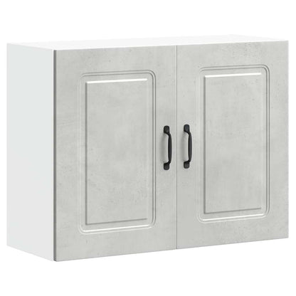 vidaXL Kitchen Wall Cabinet "Kalmar" Concrete Grey Engineered Wood