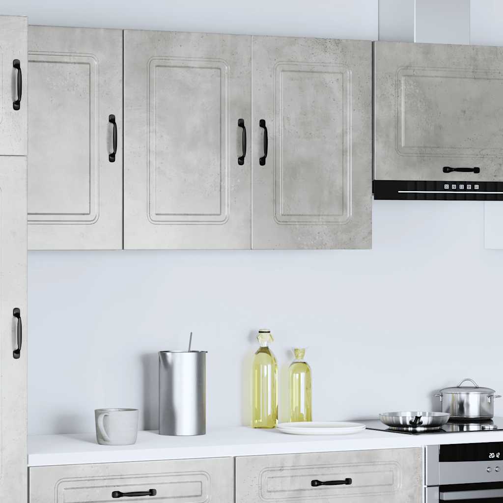 vidaXL Kitchen Wall Cabinet "Kalmar" Concrete Grey Engineered Wood