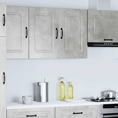 vidaXL Kitchen Wall Cabinet "Kalmar" Concrete Grey Engineered Wood