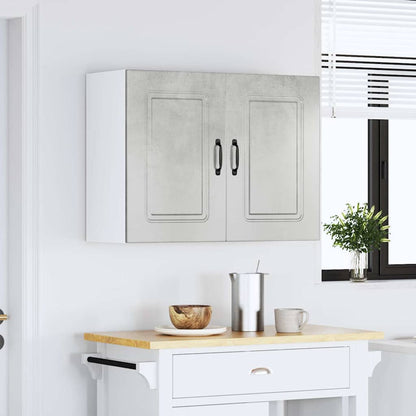 vidaXL Kitchen Wall Cabinet "Kalmar" Concrete Grey Engineered Wood