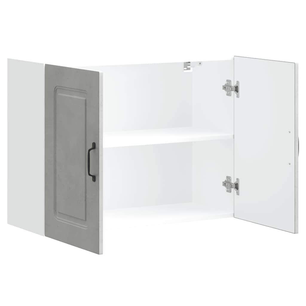 vidaXL Kitchen Wall Cabinet Kalmar Concrete Grey Engineered Wood