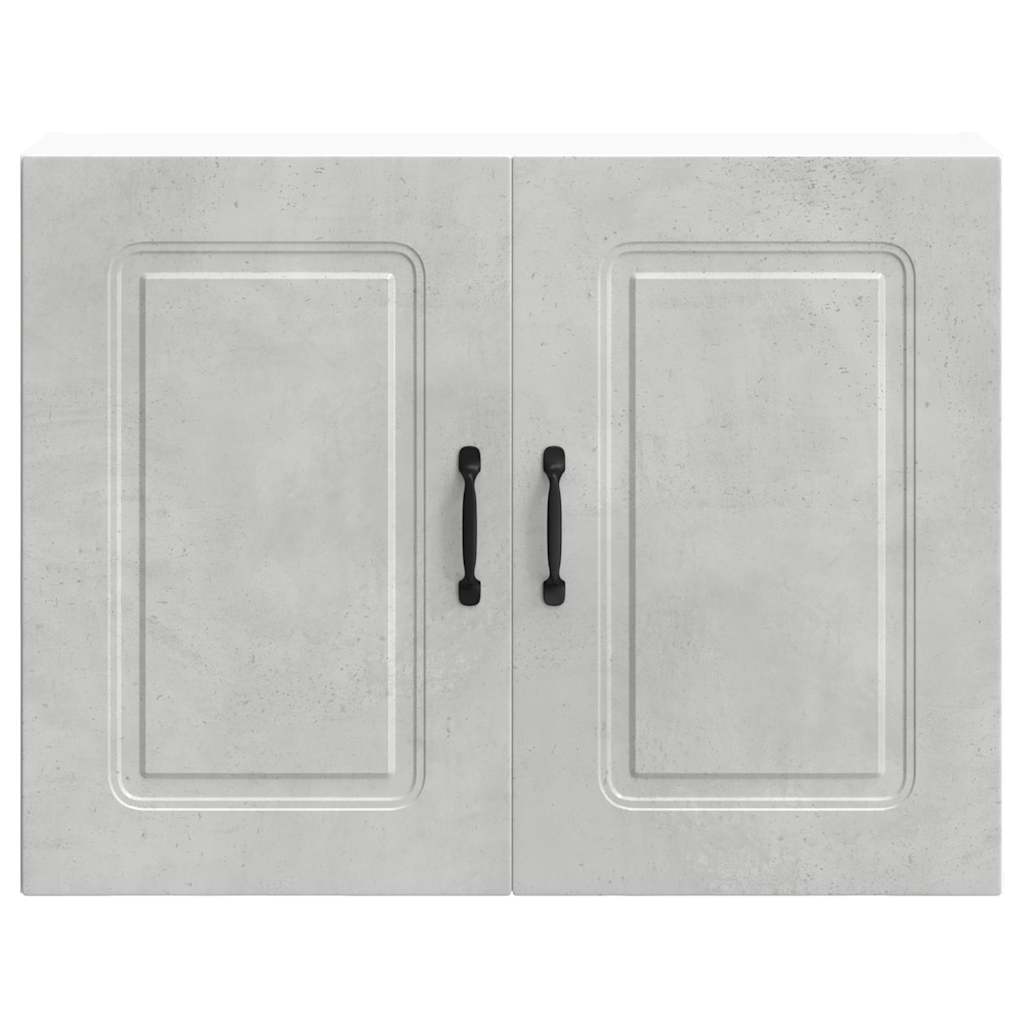 vidaXL Kitchen Wall Cabinet "Kalmar" Concrete Grey Engineered Wood