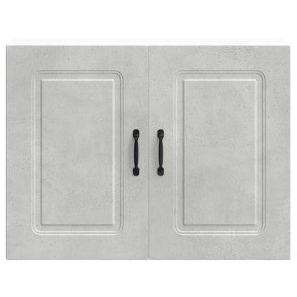 vidaXL Kitchen Wall Cabinet "Kalmar" Concrete Grey Engineered Wood