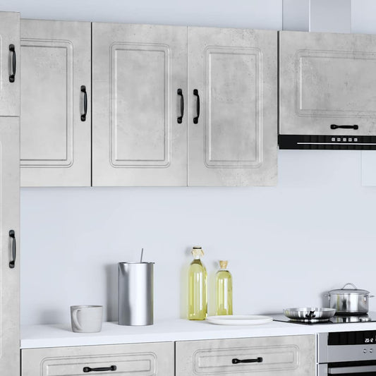 vidaXL Kitchen Wall Cabinet "Kalmar" Concrete Grey Engineered Wood