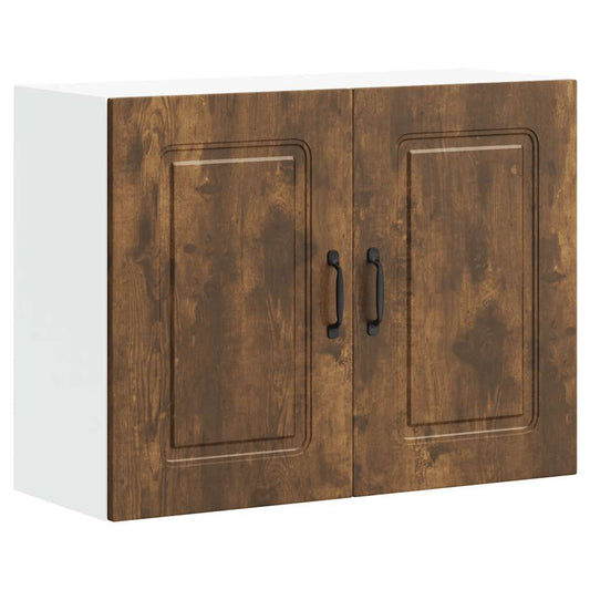 vidaXL Kitchen Wall Cabinet "Kalmar" Smoked Oak Engineered Wood