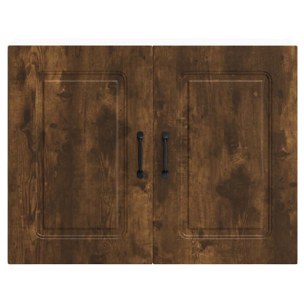 vidaXL Kitchen Wall Cabinet "Kalmar" Smoked Oak Engineered Wood