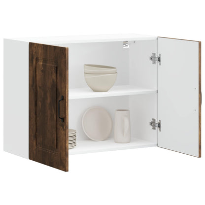 vidaXL Kitchen Wall Cabinet "Kalmar" Smoked Oak Engineered Wood