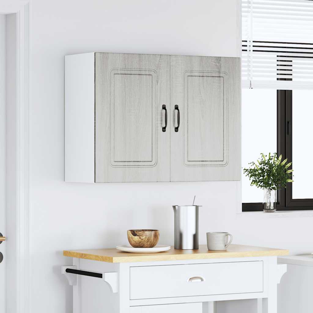 vidaXL Kitchen Wall Cabinet "Kalmar" Grey Sonoma Engineered Wood