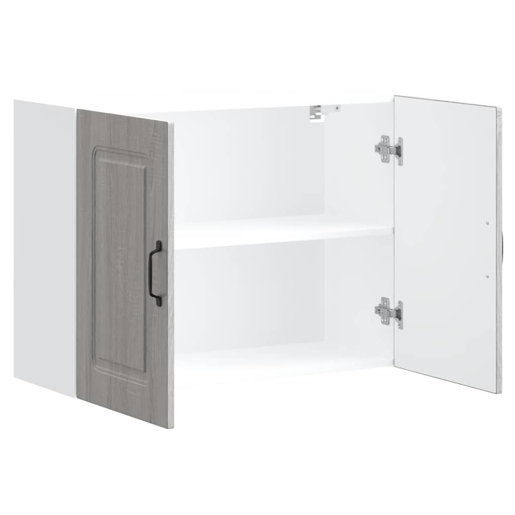 vidaXL Kitchen Wall Cabinet "Kalmar" Grey Sonoma Engineered Wood