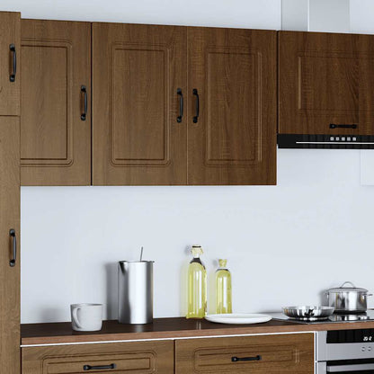 vidaXL Kitchen Wall Cabinet "Kalmar" Brown Oak Engineered Wood