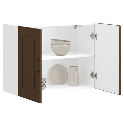 vidaXL Kitchen Wall Cabinet "Kalmar" Brown Oak Engineered Wood