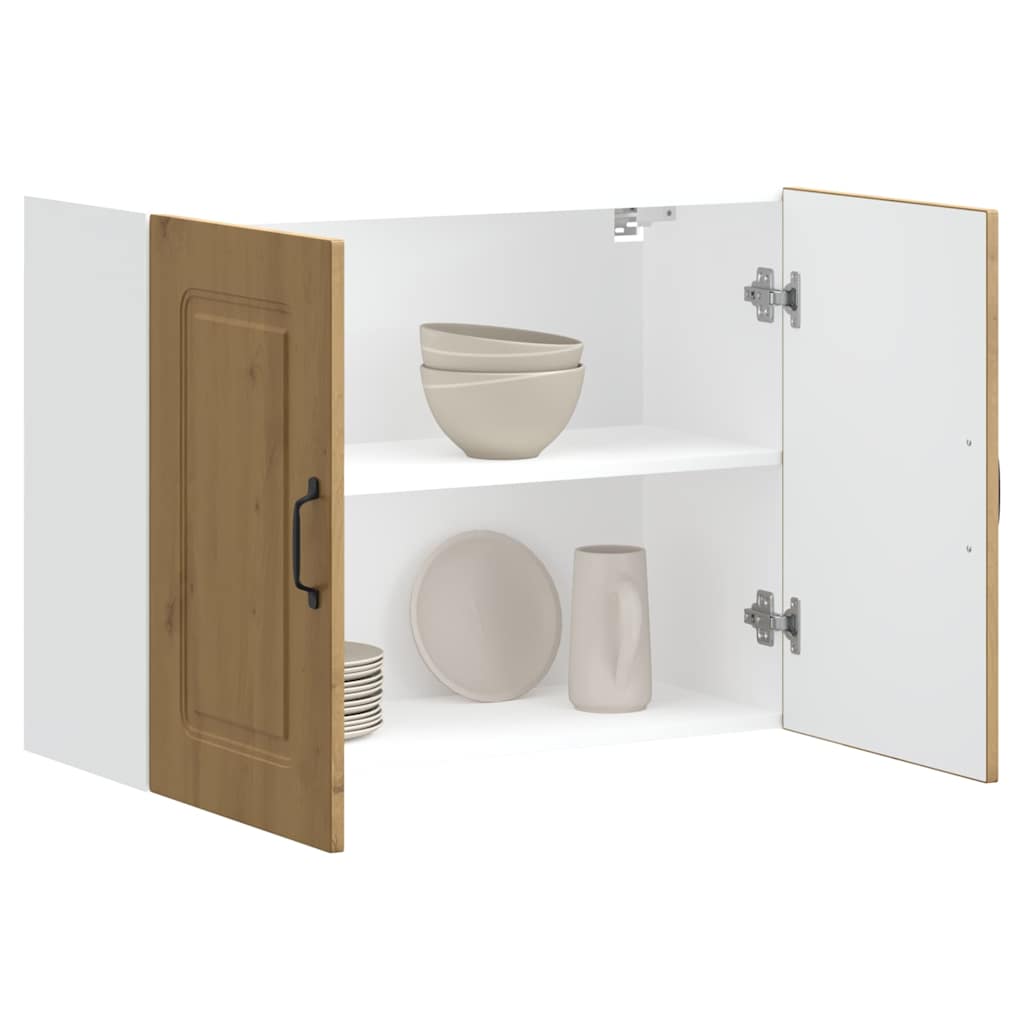 vidaXL Kitchen Wall Cabinet "Kalmar" Artisan Oak Engineered Wood