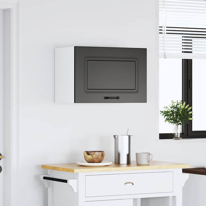 vidaXL Kitchen Wall Cabinet "Kalmar" Black Engineered Wood