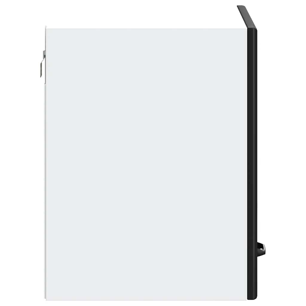 vidaXL Kitchen Wall Cabinet "Kalmar" Black Engineered Wood