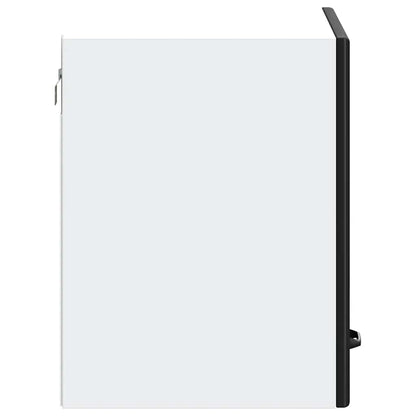 vidaXL Kitchen Wall Cabinet "Kalmar" Black Engineered Wood