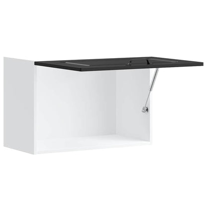 vidaXL Kitchen Wall Cabinet "Kalmar" Black Engineered Wood