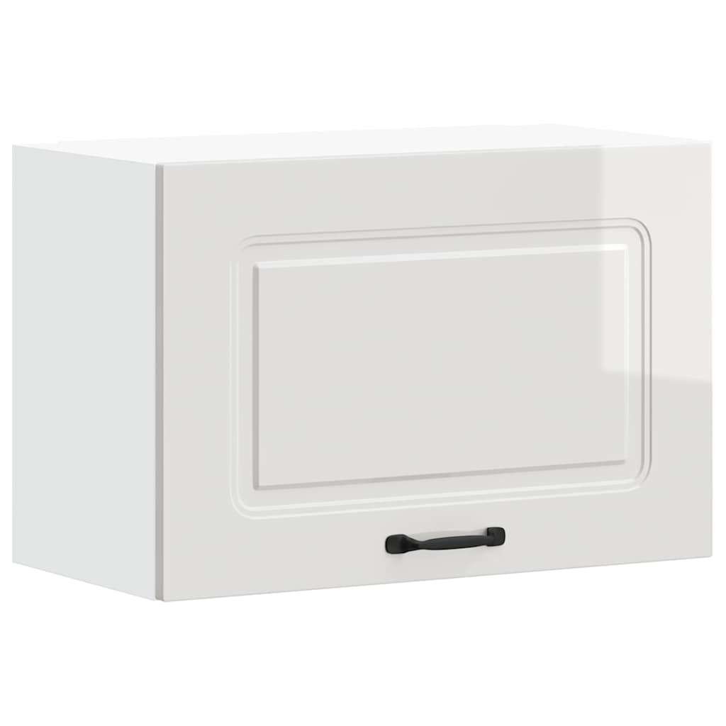 vidaXL Kitchen Wall Cabinet "Kalmar" High Gloss White Engineered Wood