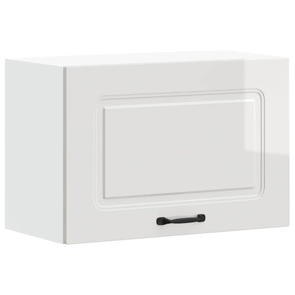 vidaXL Kitchen Wall Cabinet "Kalmar" High Gloss White Engineered Wood