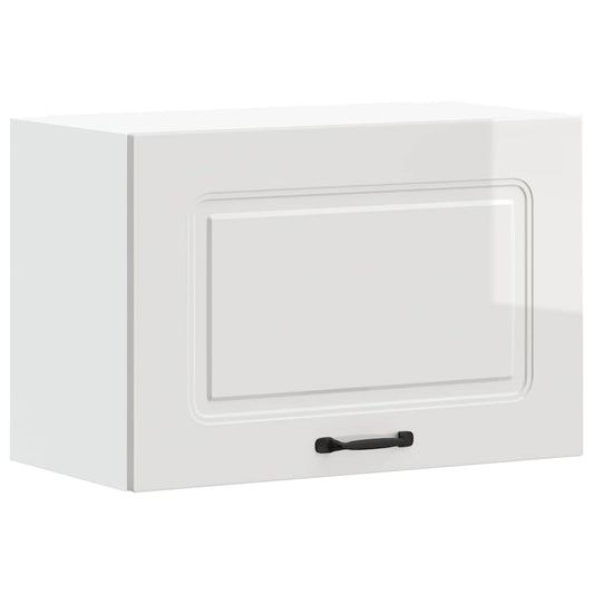vidaXL Kitchen Wall Cabinet "Kalmar" High Gloss White Engineered Wood
