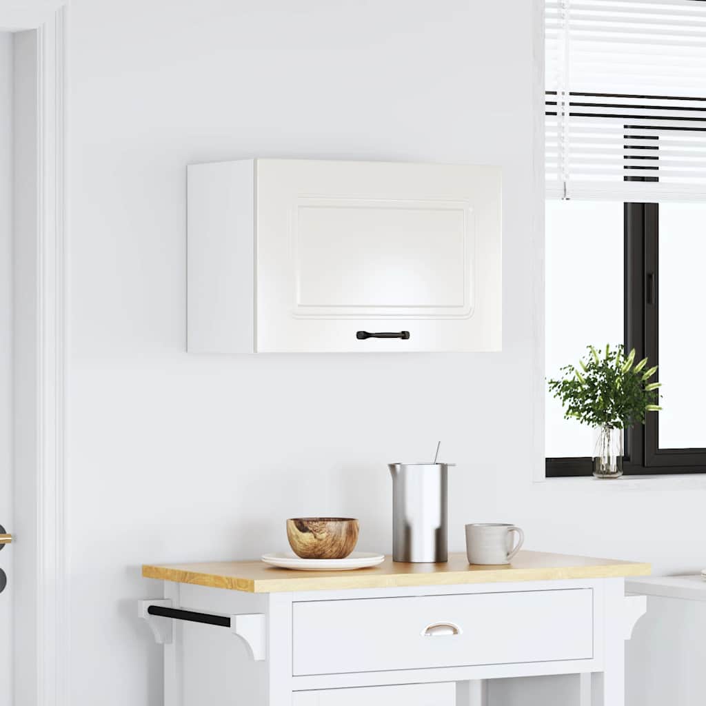 vidaXL Kitchen Wall Cabinet "Kalmar" High Gloss White Engineered Wood