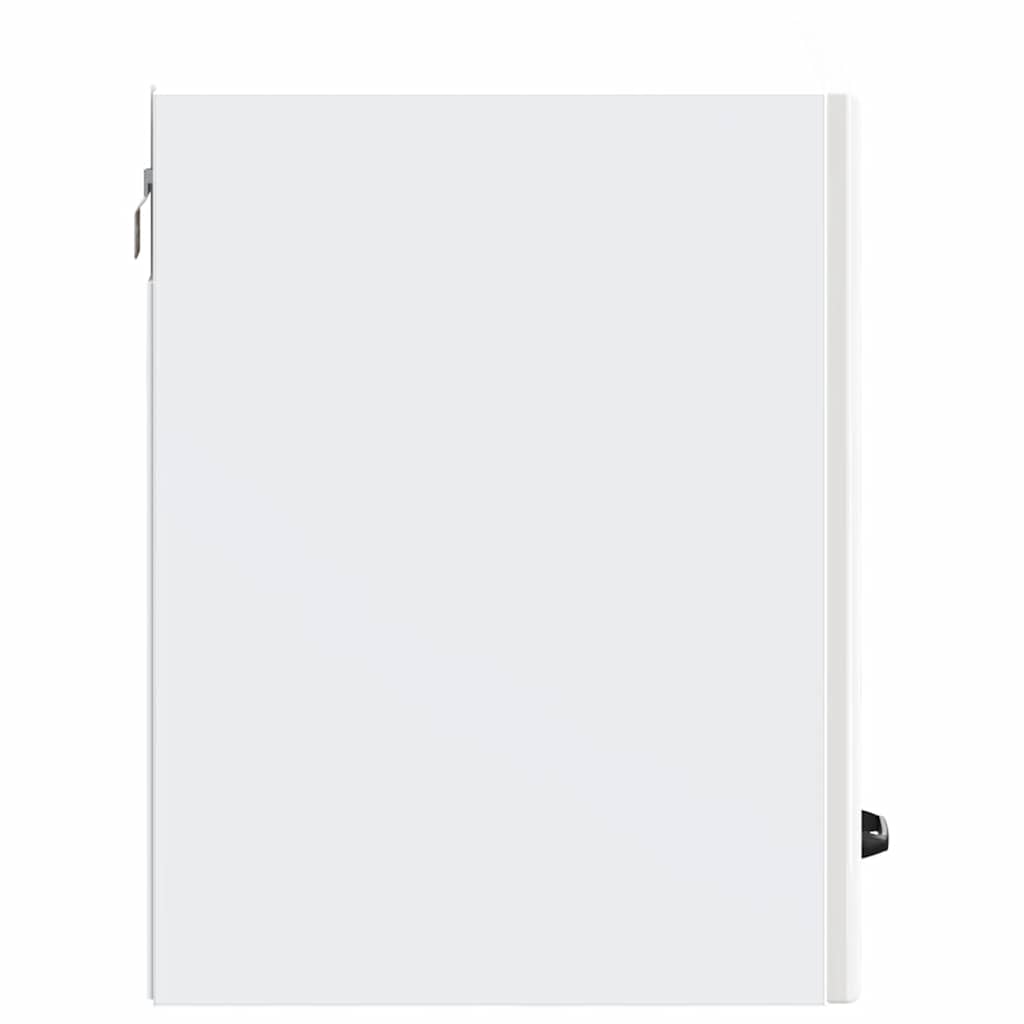 vidaXL Kitchen Wall Cabinet "Kalmar" High Gloss White Engineered Wood