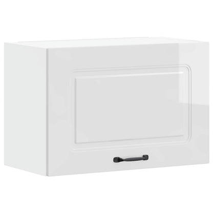 vidaXL Kitchen Wall Cabinet "Kalmar" High Gloss White Engineered Wood