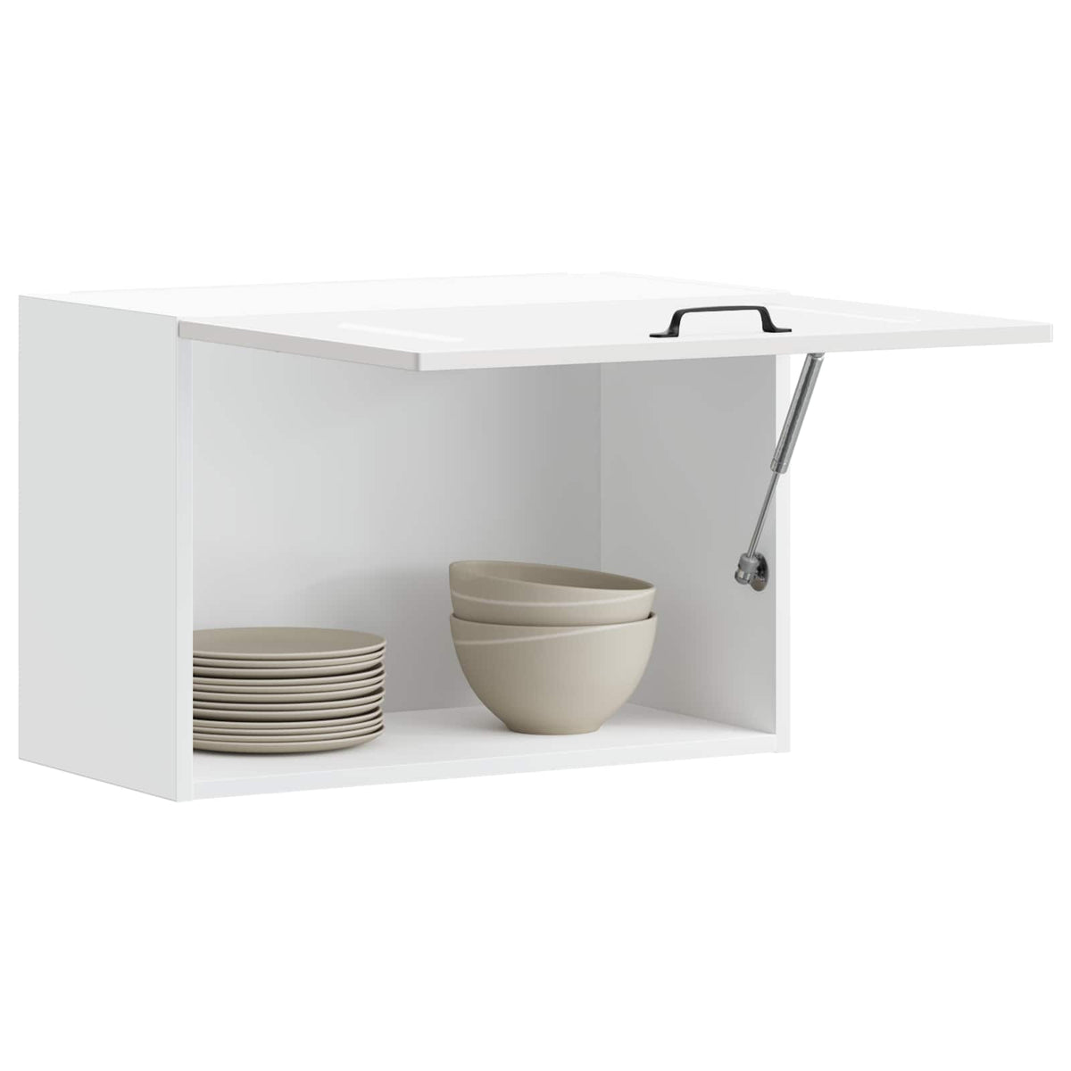 vidaXL Kitchen Wall Cabinet "Kalmar" High Gloss White Engineered Wood