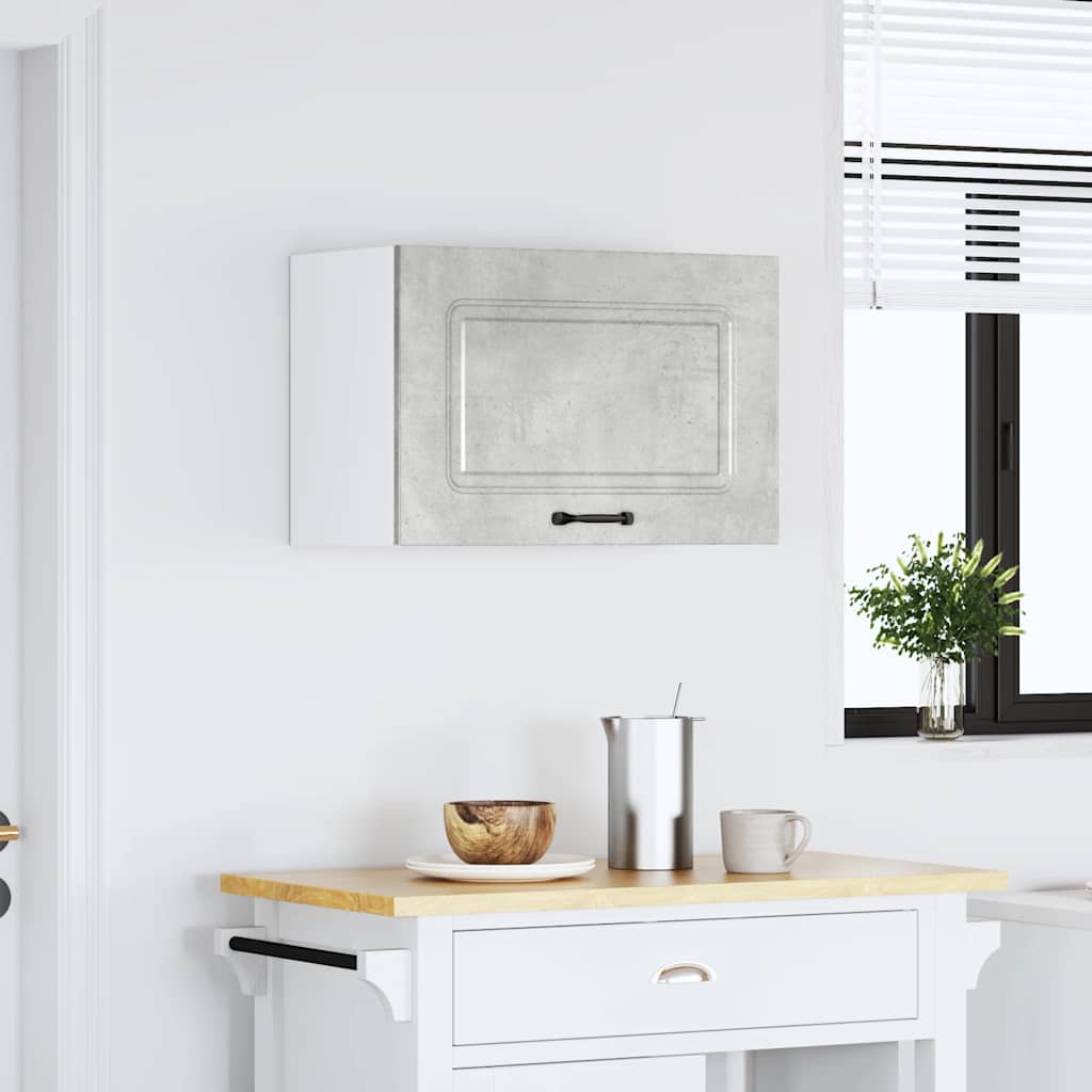 vidaXL Kitchen Wall Cabinet "Kalmar" Concrete Grey Engineered Wood