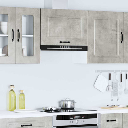 vidaXL Kitchen Wall Cabinet "Kalmar" Concrete Grey Engineered Wood
