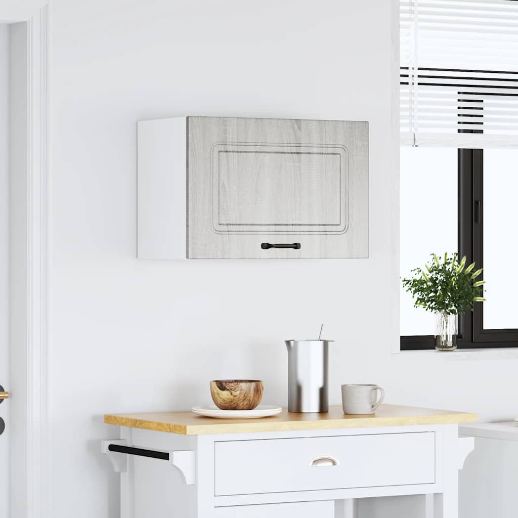 vidaXL Kitchen Wall Cabinet "Kalmar" Grey Sonoma Engineered Wood
