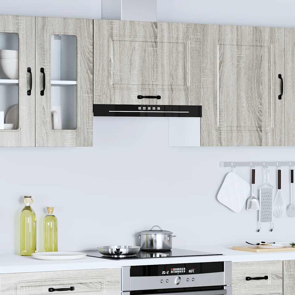 vidaXL Kitchen Wall Cabinet "Kalmar" Grey Sonoma Engineered Wood